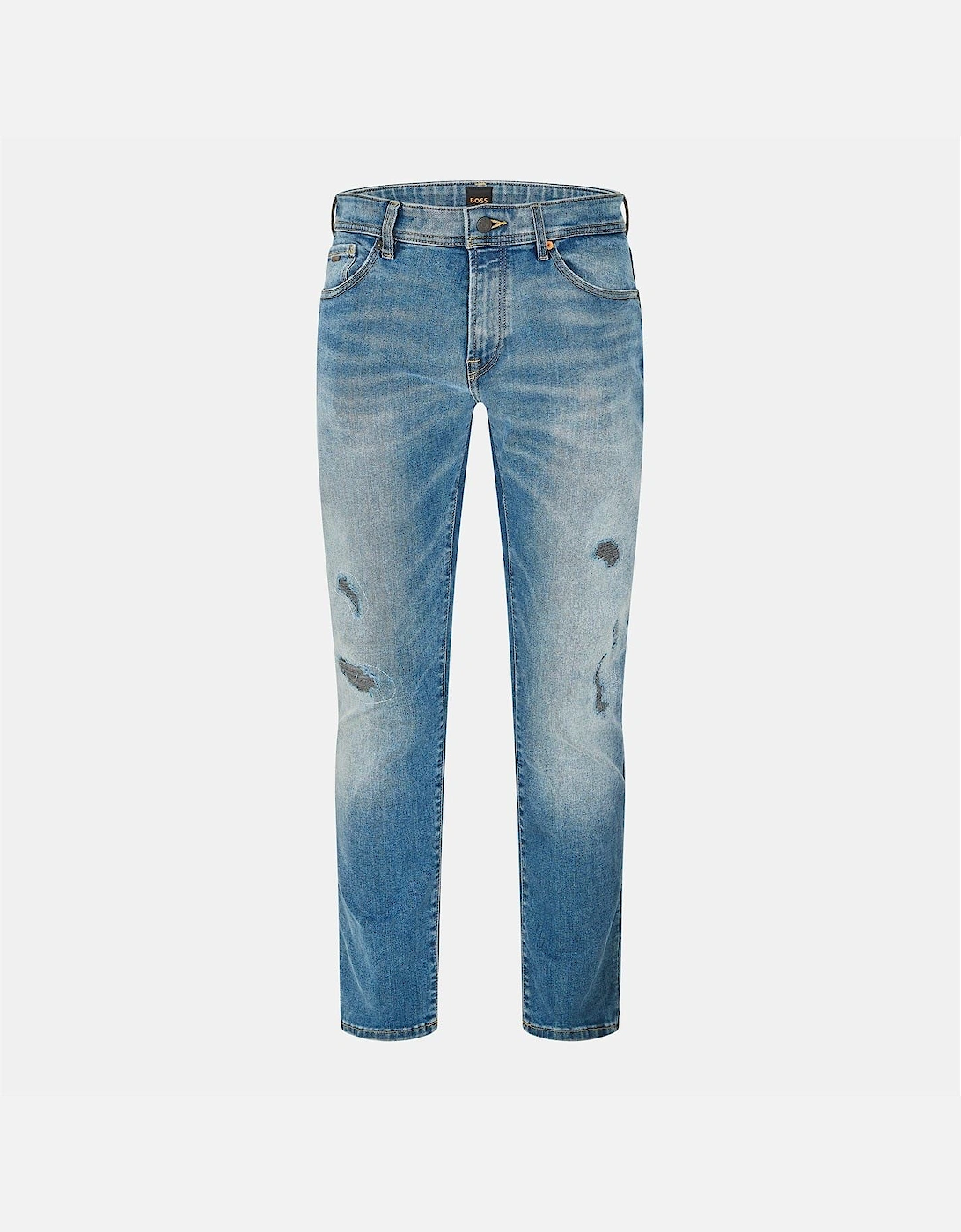 Distressed Five Pocket Slim Fit Jeans