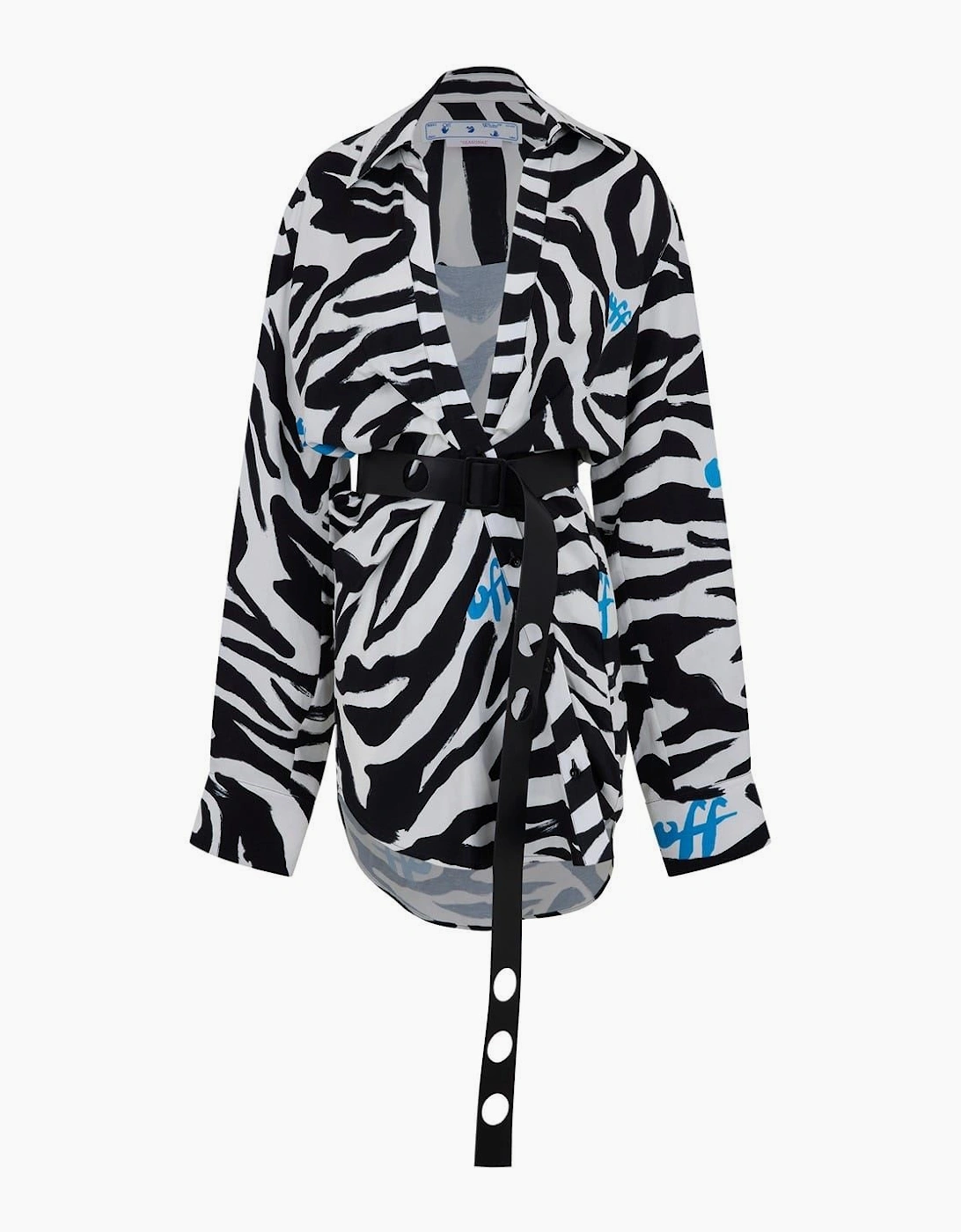Zebra V-Neck Mini Dress