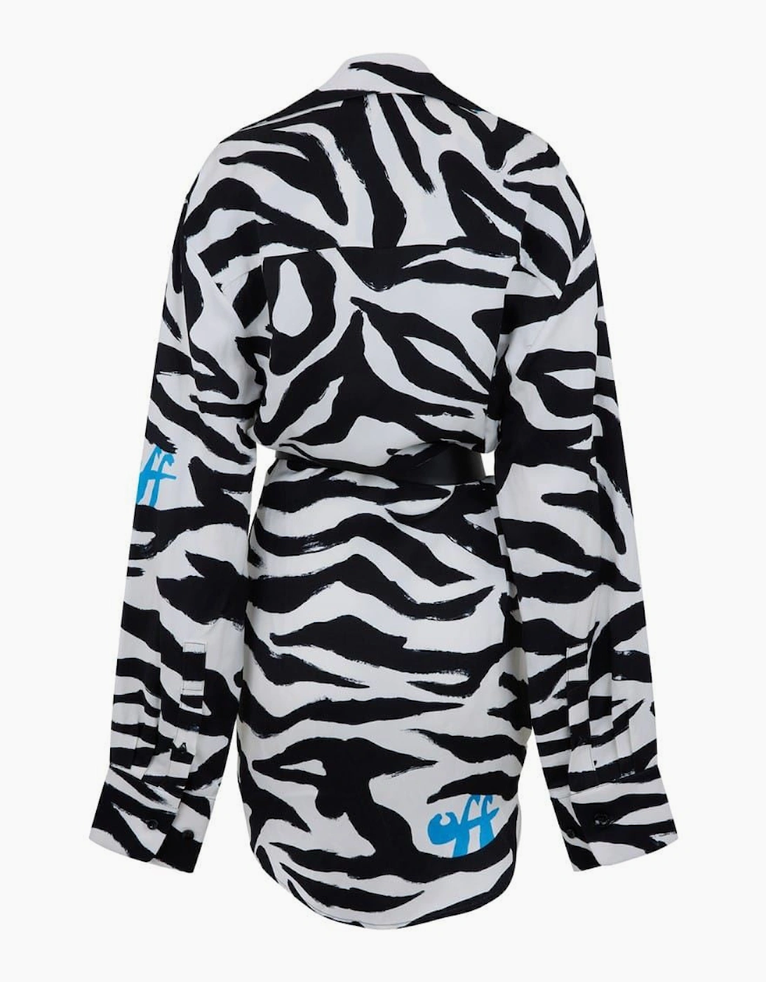 Zebra V-Neck Mini Dress