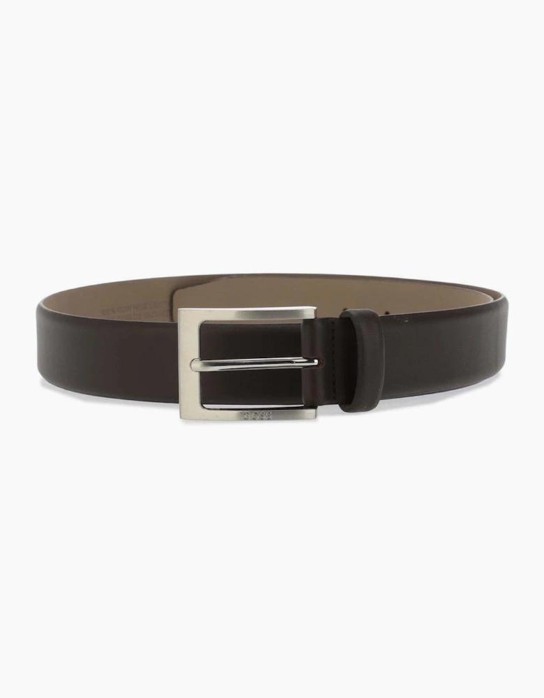 Leather Pin Buckle Dress Belt