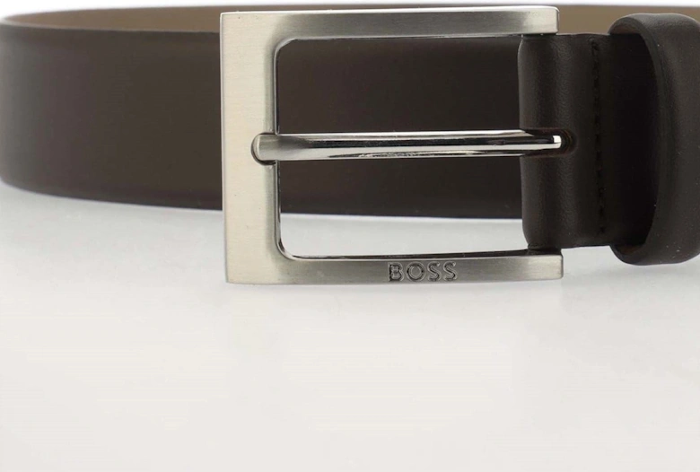 Leather Pin Buckle Dress Belt
