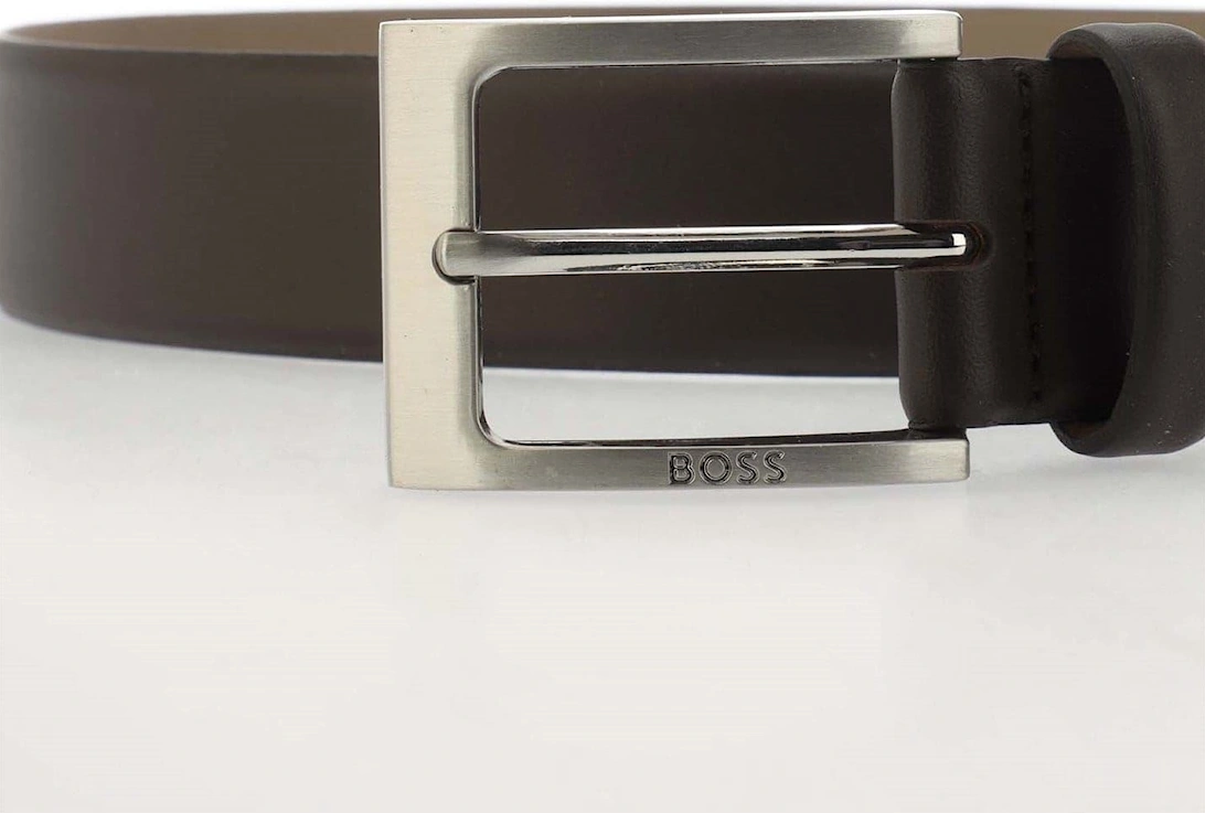 Leather Pin Buckle Dress Belt