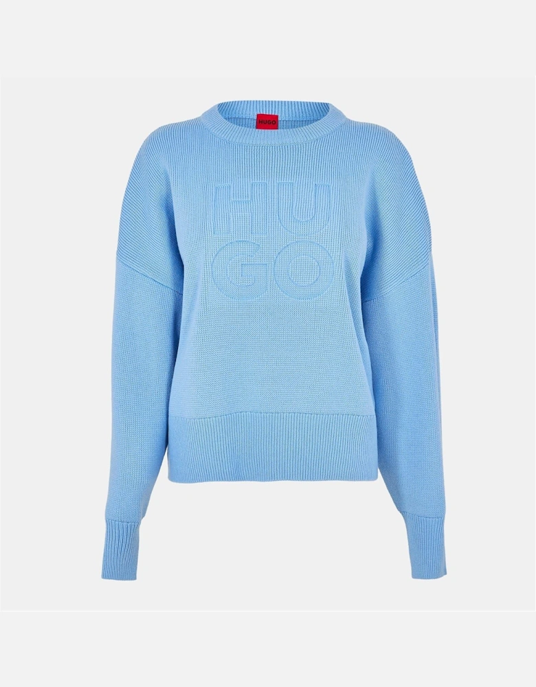 Crew Neck Drop Shoulder Long Sleeve Sweater