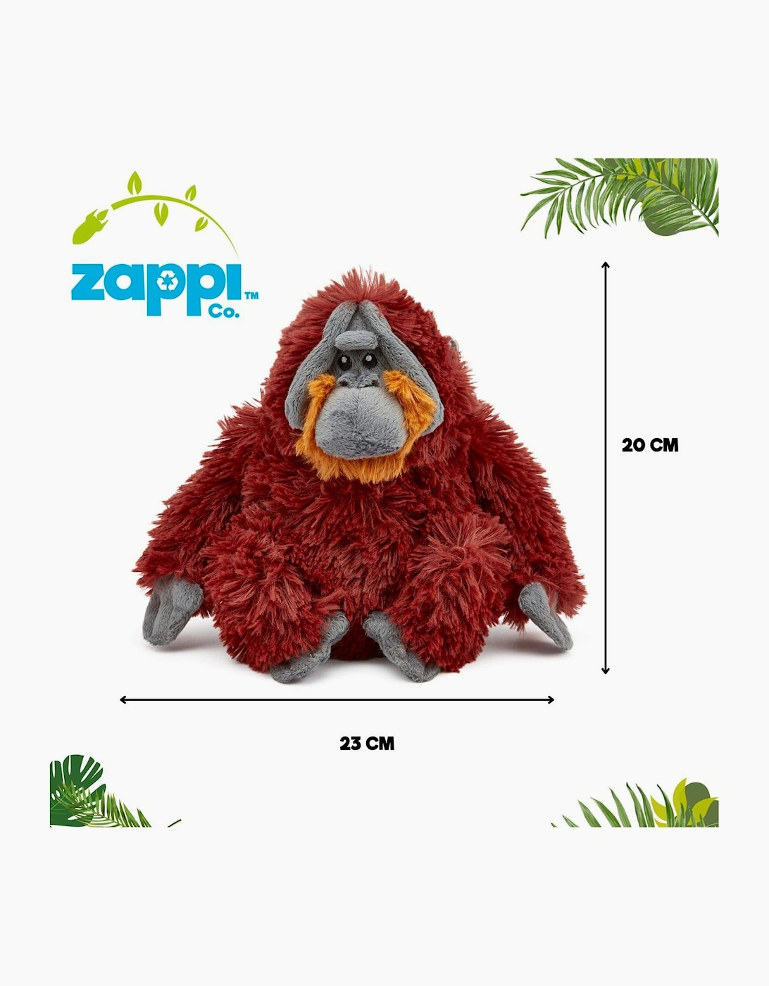 Orangutan Soft Toy 23 Cm Eco