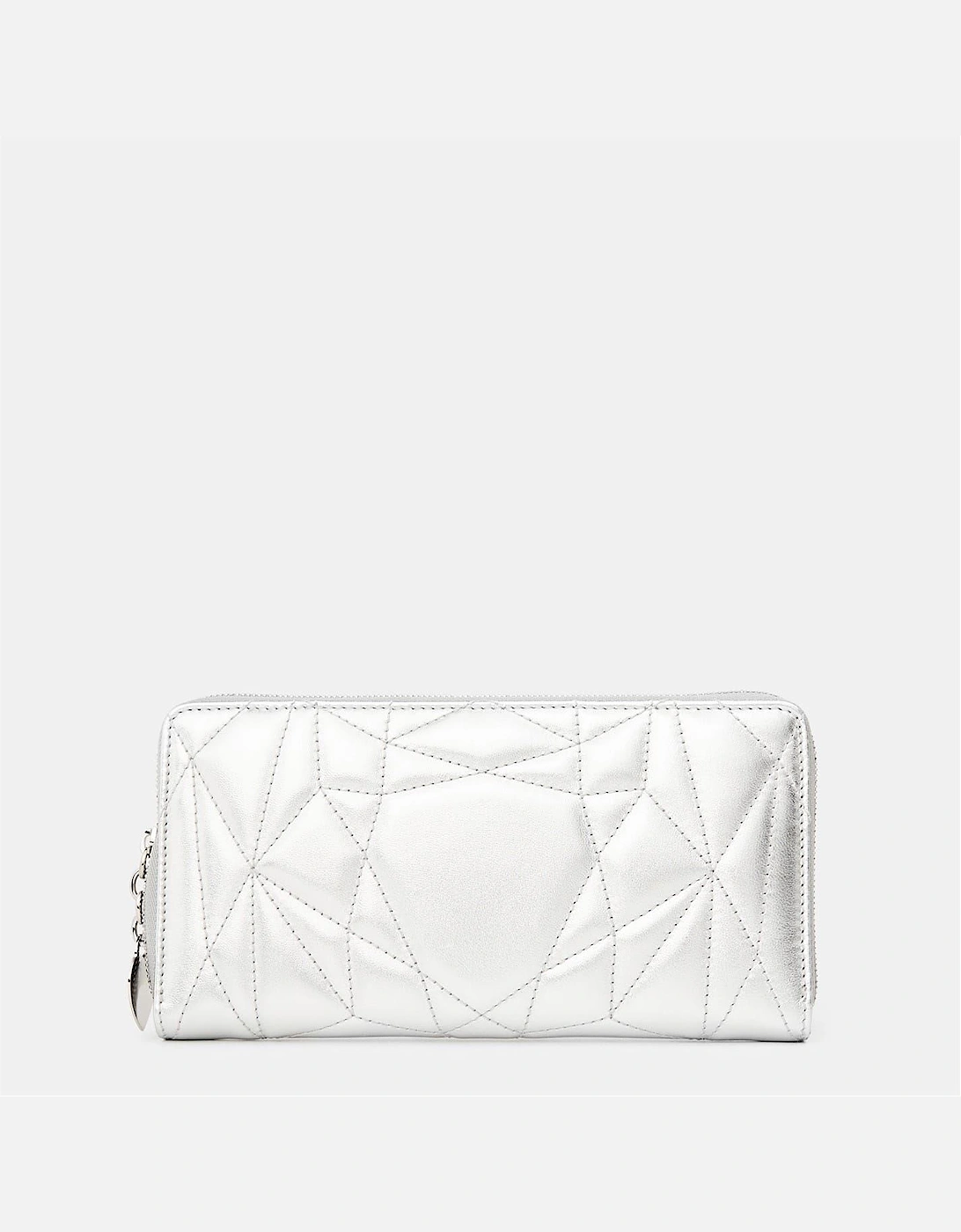 Geometric Patterned Zip Around Wallet