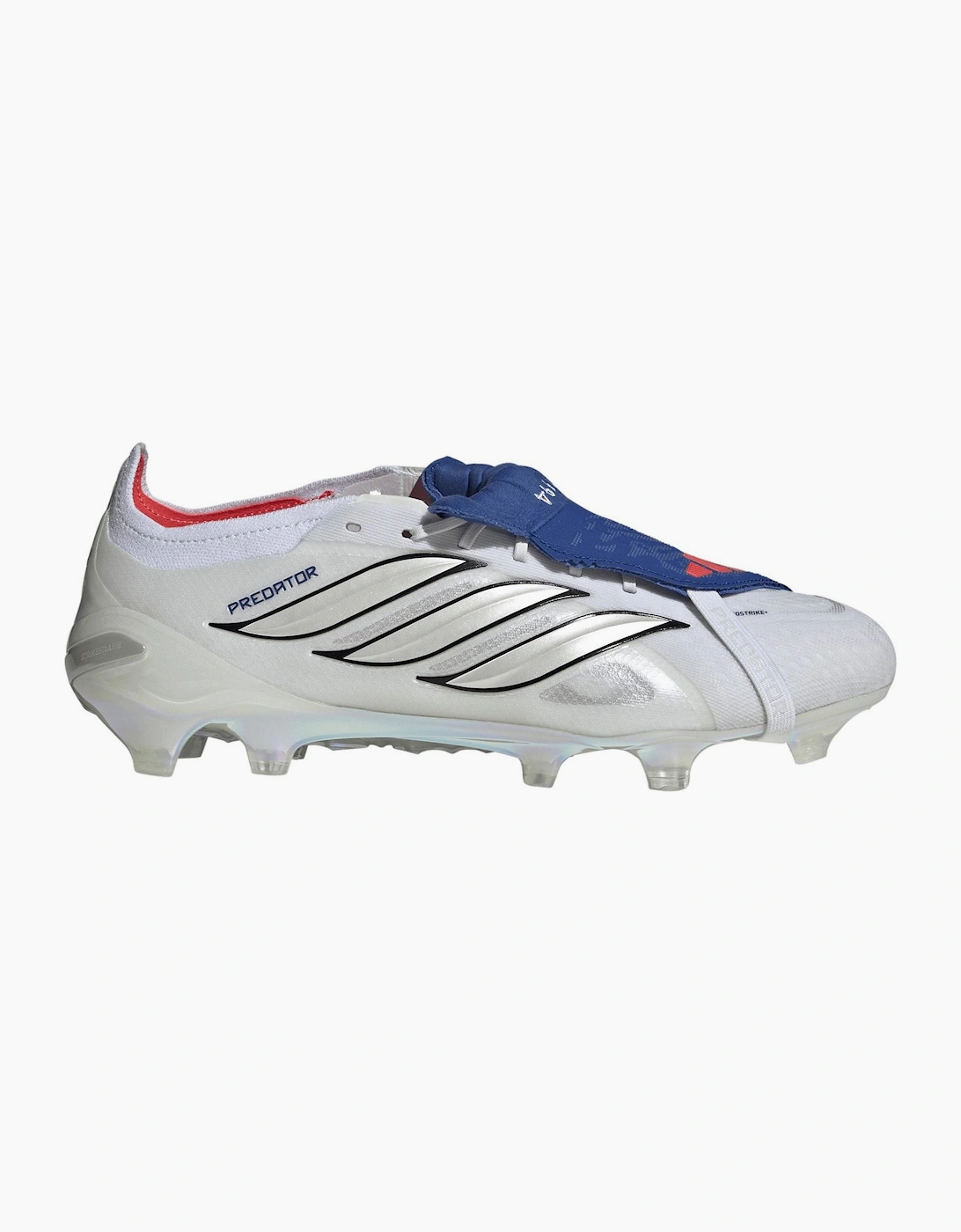 Adidas Predator Men's White/Multi Predator Elite Fold Over Tongue Firm Ground Football Boots - Size 6
