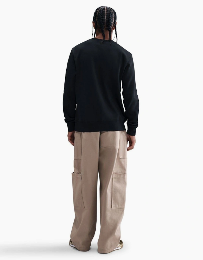 Crew Neck Long Sleeve Jersey Sweatshirt