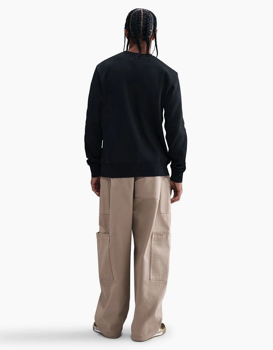 Crew Neck Long Sleeve Jersey Sweatshirt
