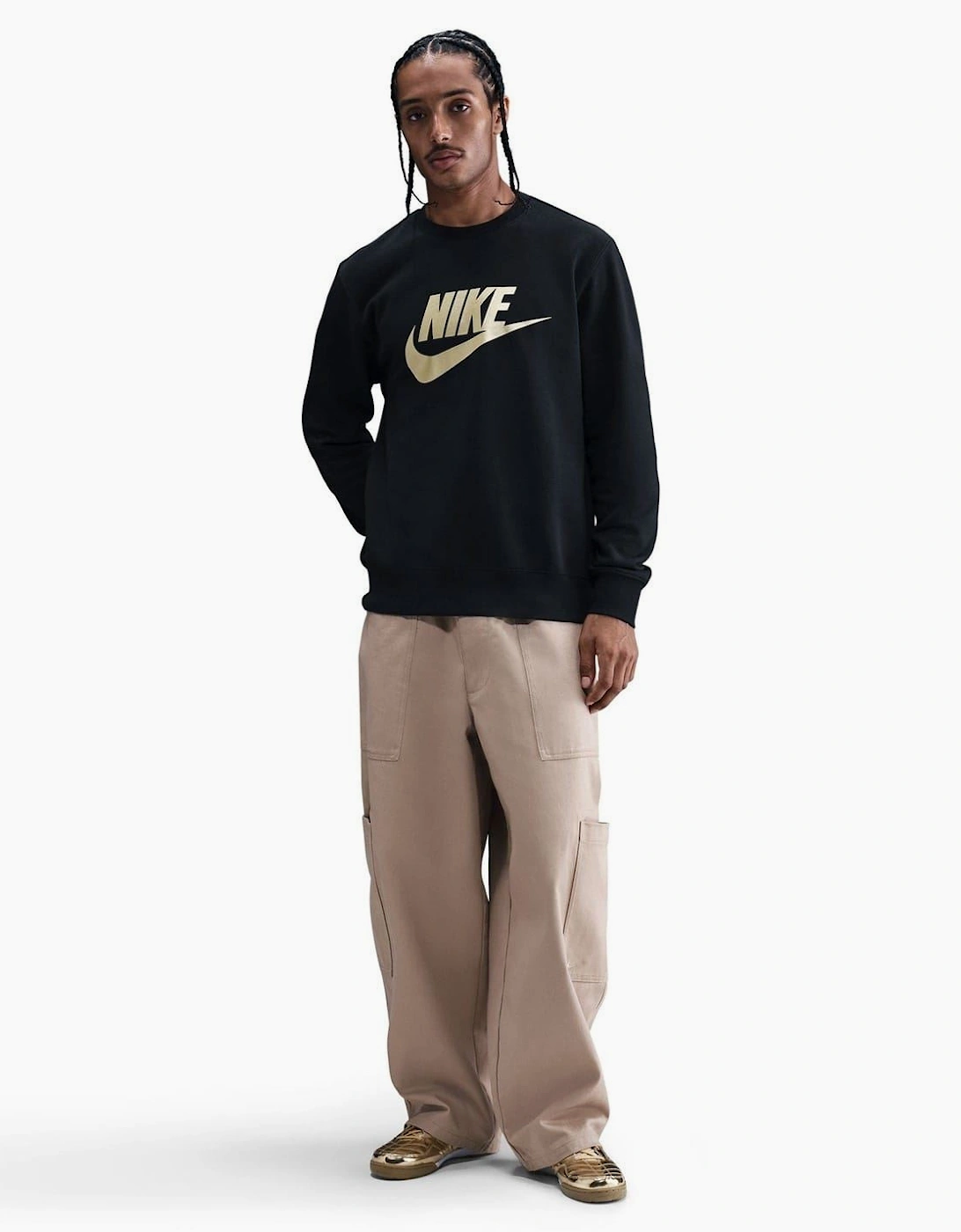 Crew Neck Long Sleeve Jersey Sweatshirt