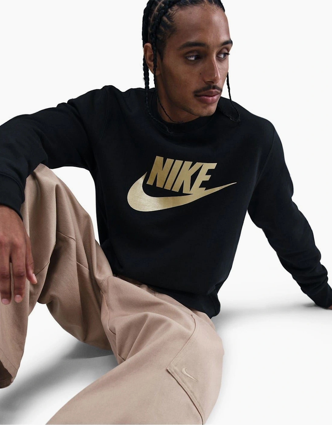 Crew Neck Long Sleeve Jersey Sweatshirt