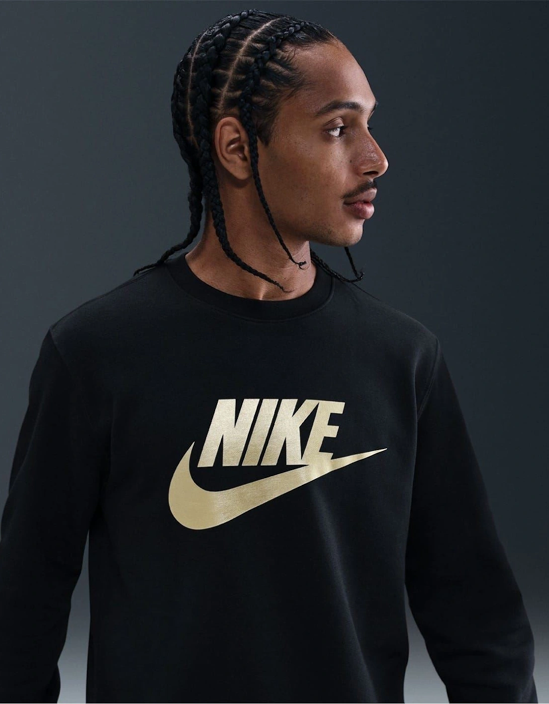 Crew Neck Long Sleeve Jersey Sweatshirt