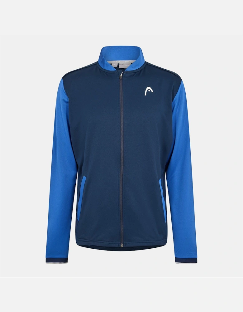 Solid Patterned Zipped Pocket Track Jacket