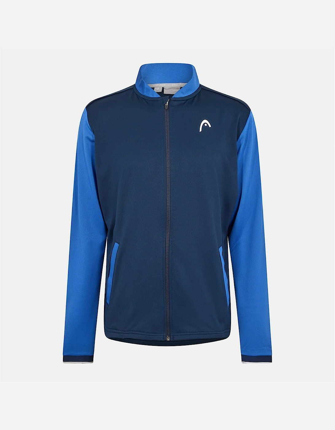 Solid Patterned Zipped Pocket Track Jacket