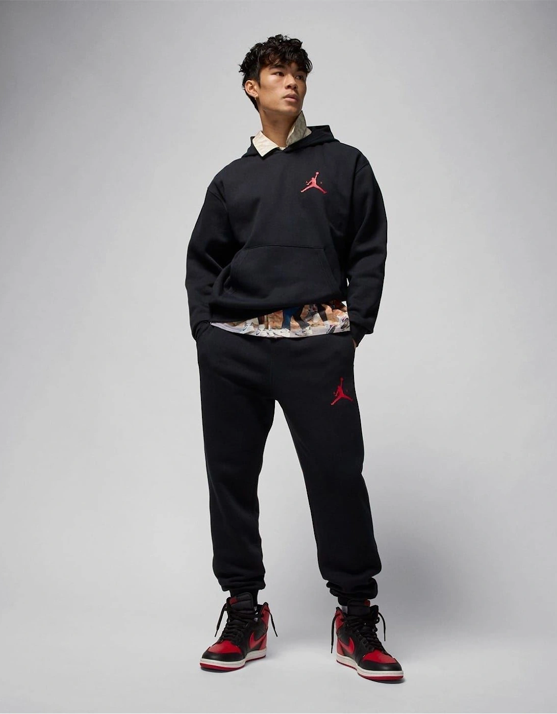 Jumpman Hooded Neck Long Sleeve Sweatshirt