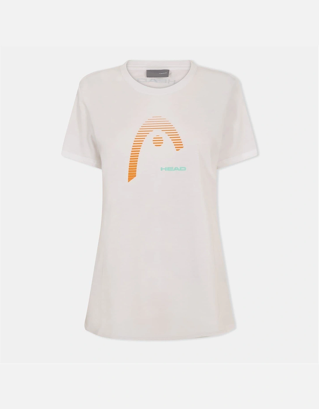 Head Women's White Club Lara Crew Neck Short Sleeve T-Shirt - Size 10