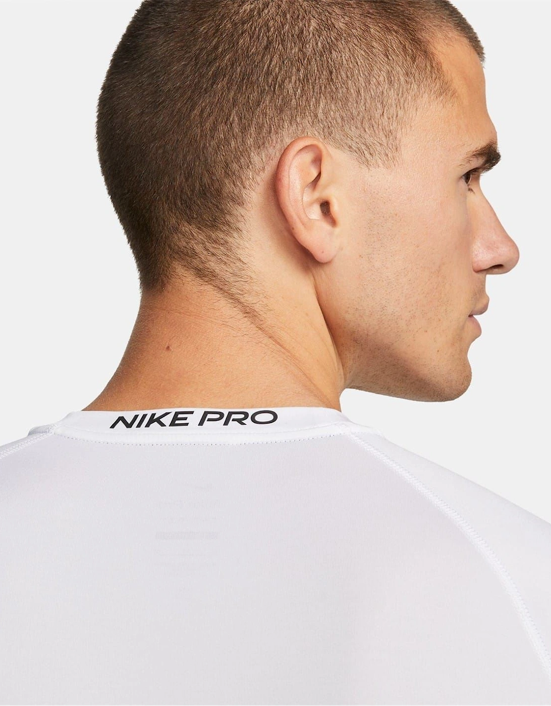 Lettered Branding Crew Neck Long Sleeve Athletic Top