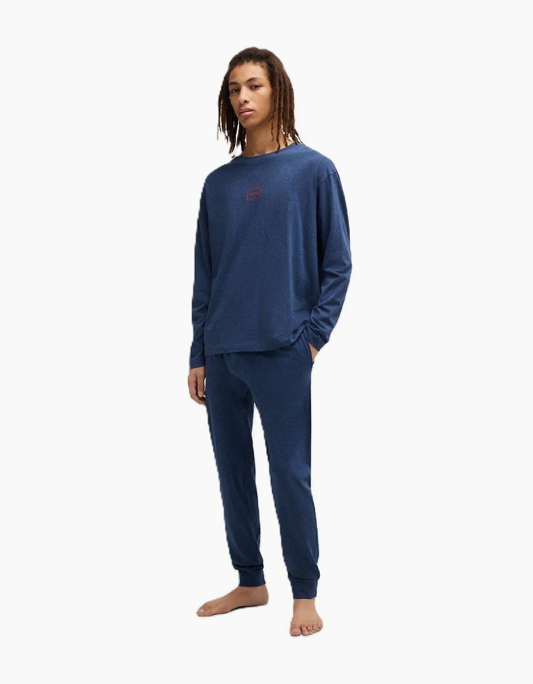 Boss Hugo Boss Men's Laze Hooded Solid Patterned Jacket - Navy