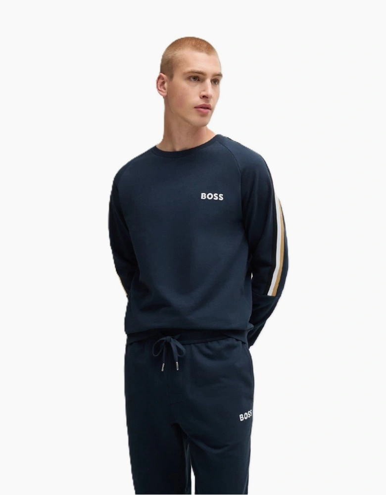 Iconic Stripe Hooded Ribbed Cuff Jacket