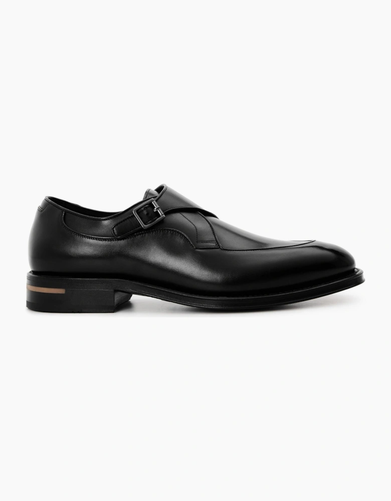 Terry Low Heel Block Monk Shoes