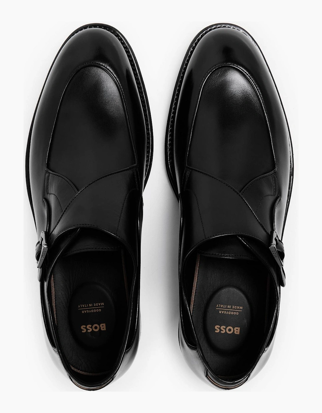 Terry Low Heel Block Monk Shoes