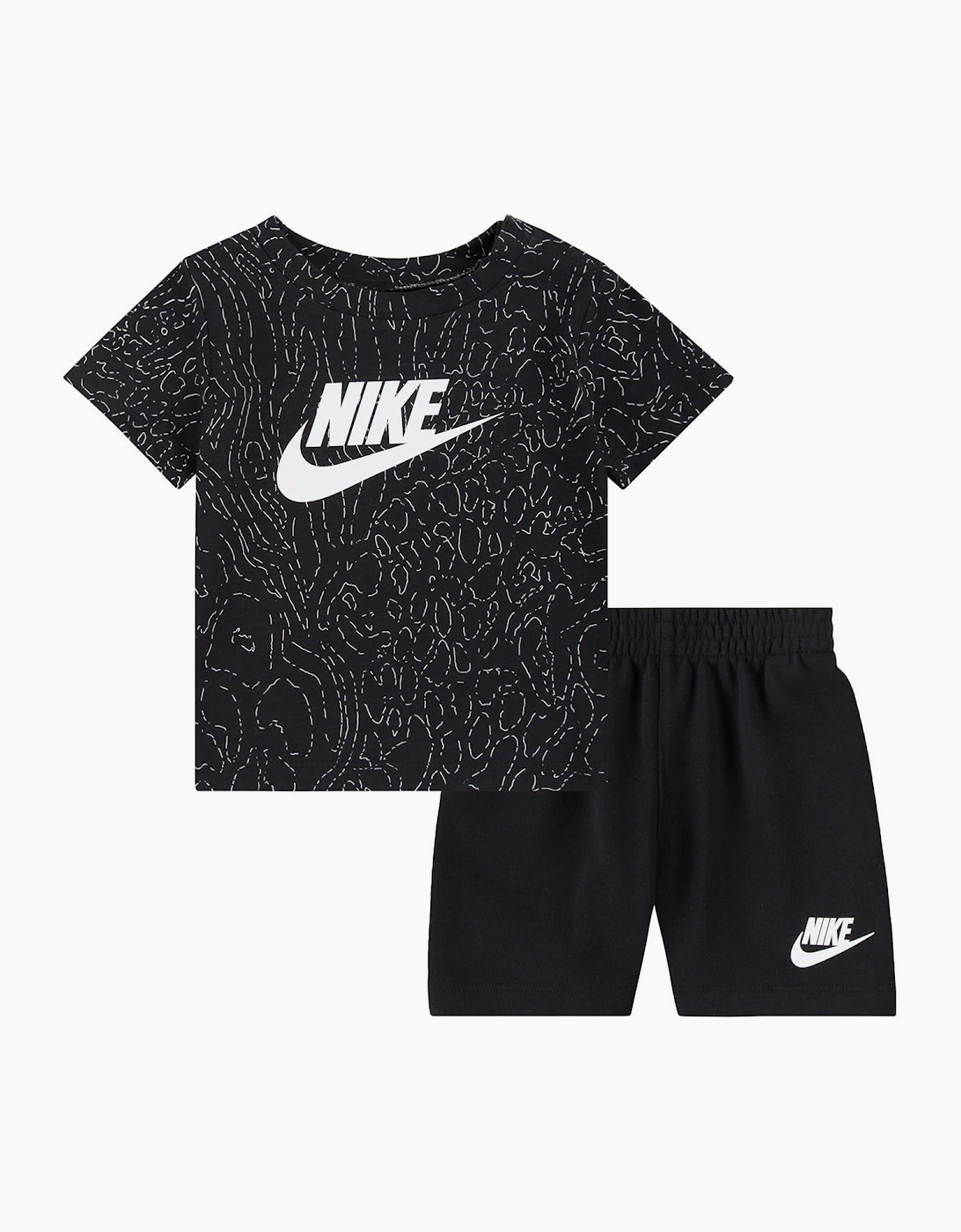 Large Genie Crew Neck Short Sleeve T-Shirt and Short Set