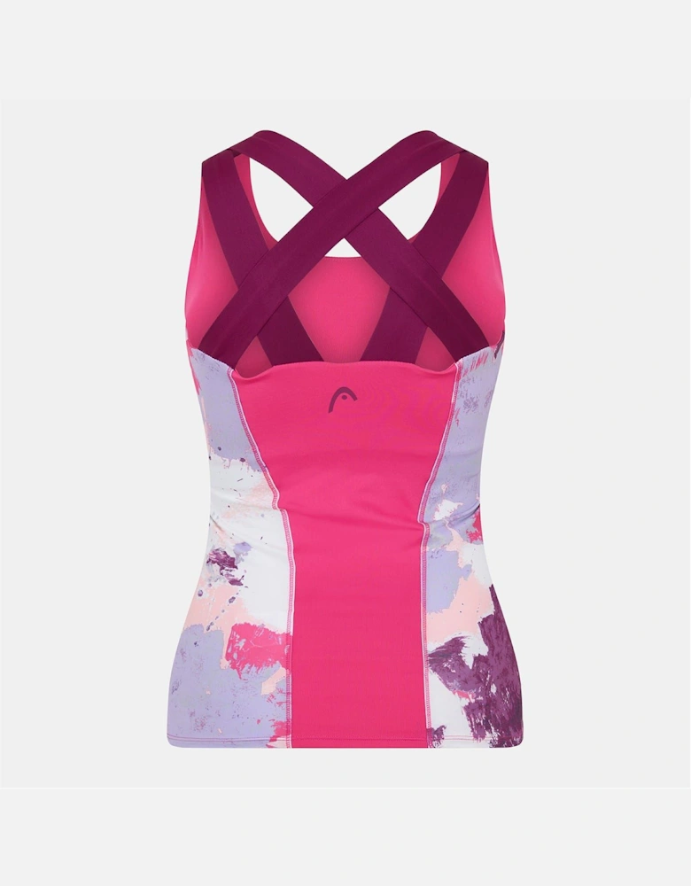 Graphic Scoop Neck Slim Fit Jersey Tank