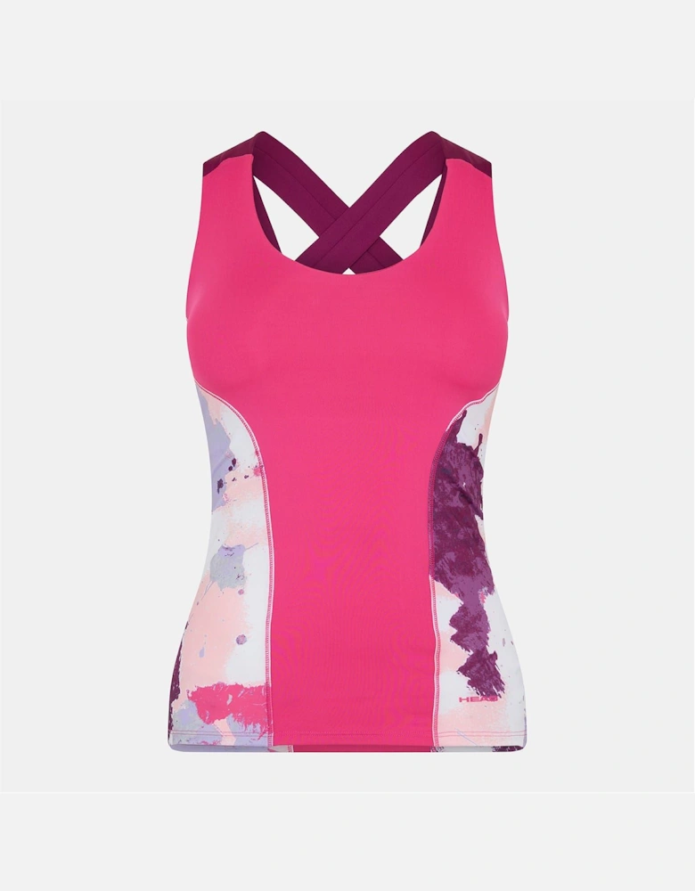 Graphic Scoop Neck Slim Fit Jersey Tank