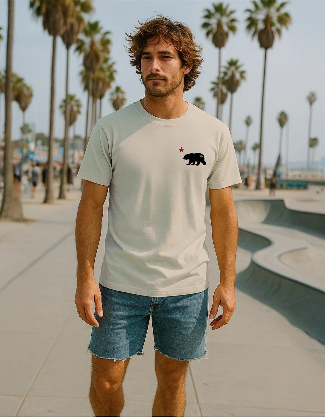 Cali Large Genie Graphic Crew Neck Short Sleeve T-Shirt