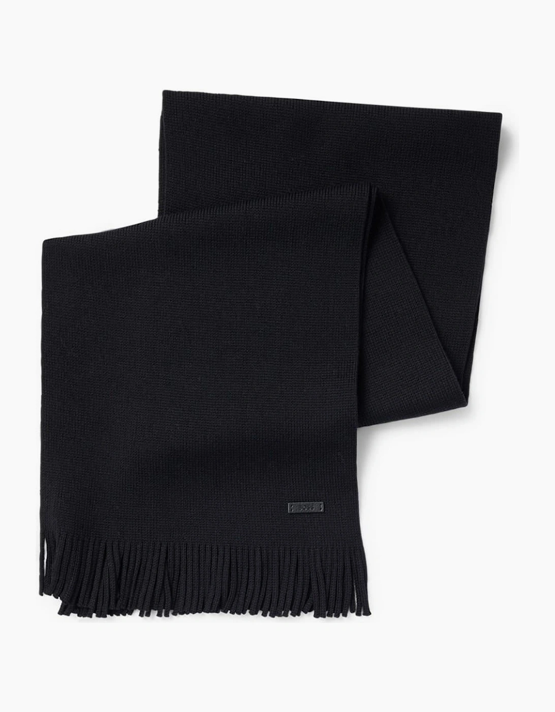 Solid Oblong Scarf with Patch