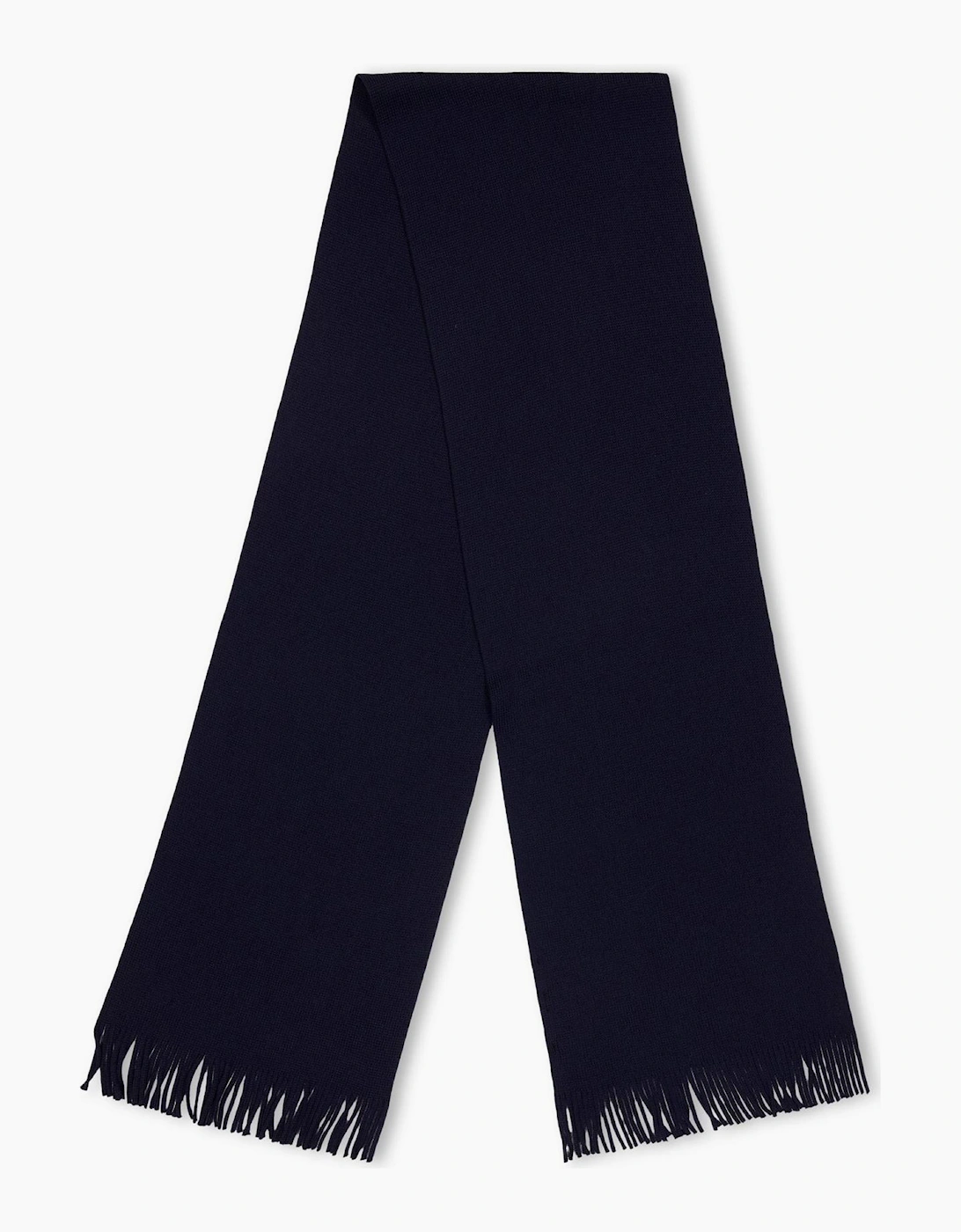 Solid Oblong Scarf with Patch