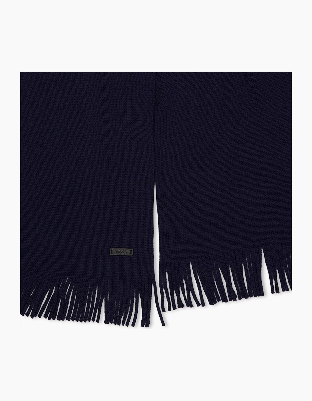 Solid Oblong Scarf with Patch