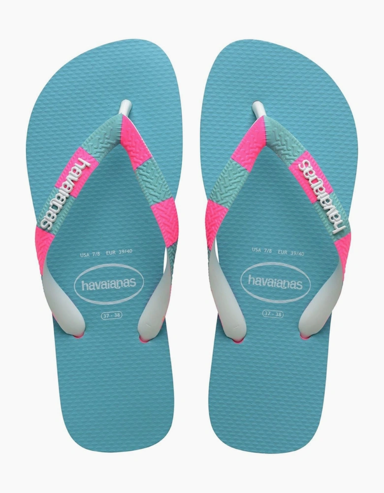 Top Print Thong Toe Flip Flops