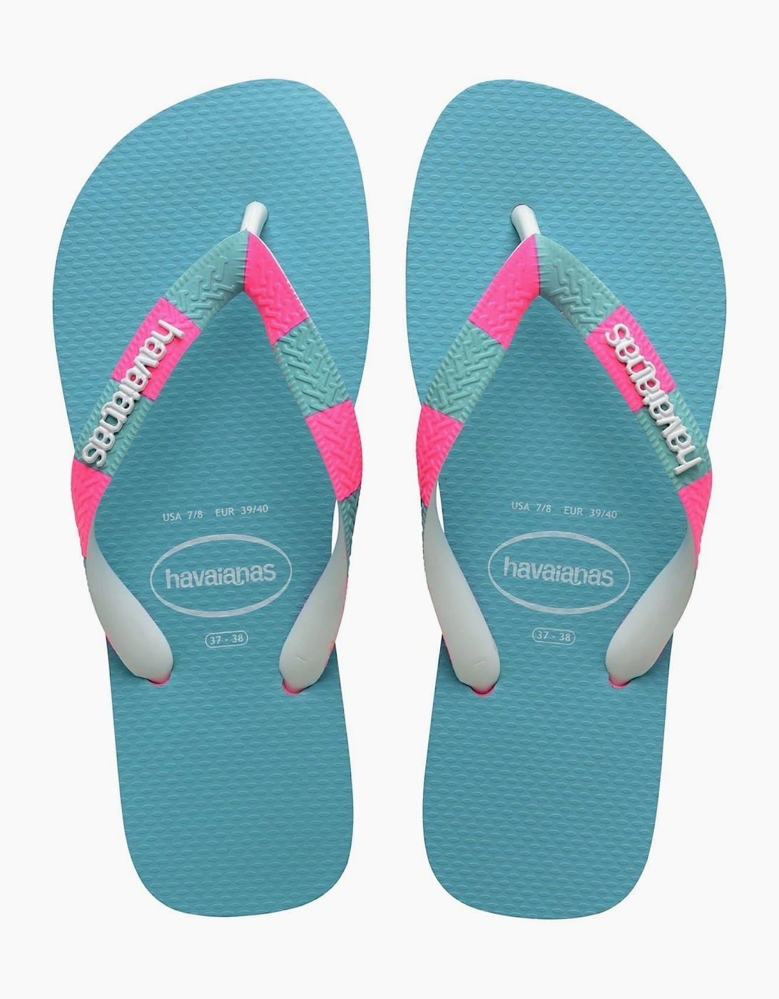 Top Print Thong Toe Flip Flops
