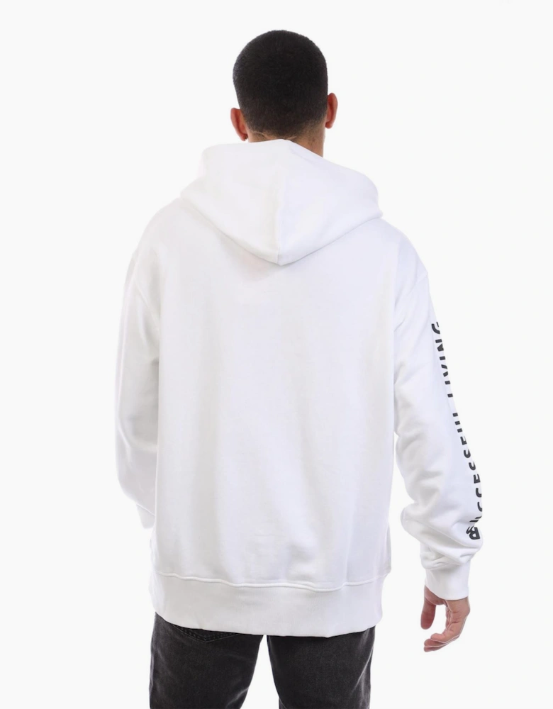 Cassette Photo Hooded Neck Long Sleeve Sweatshirt