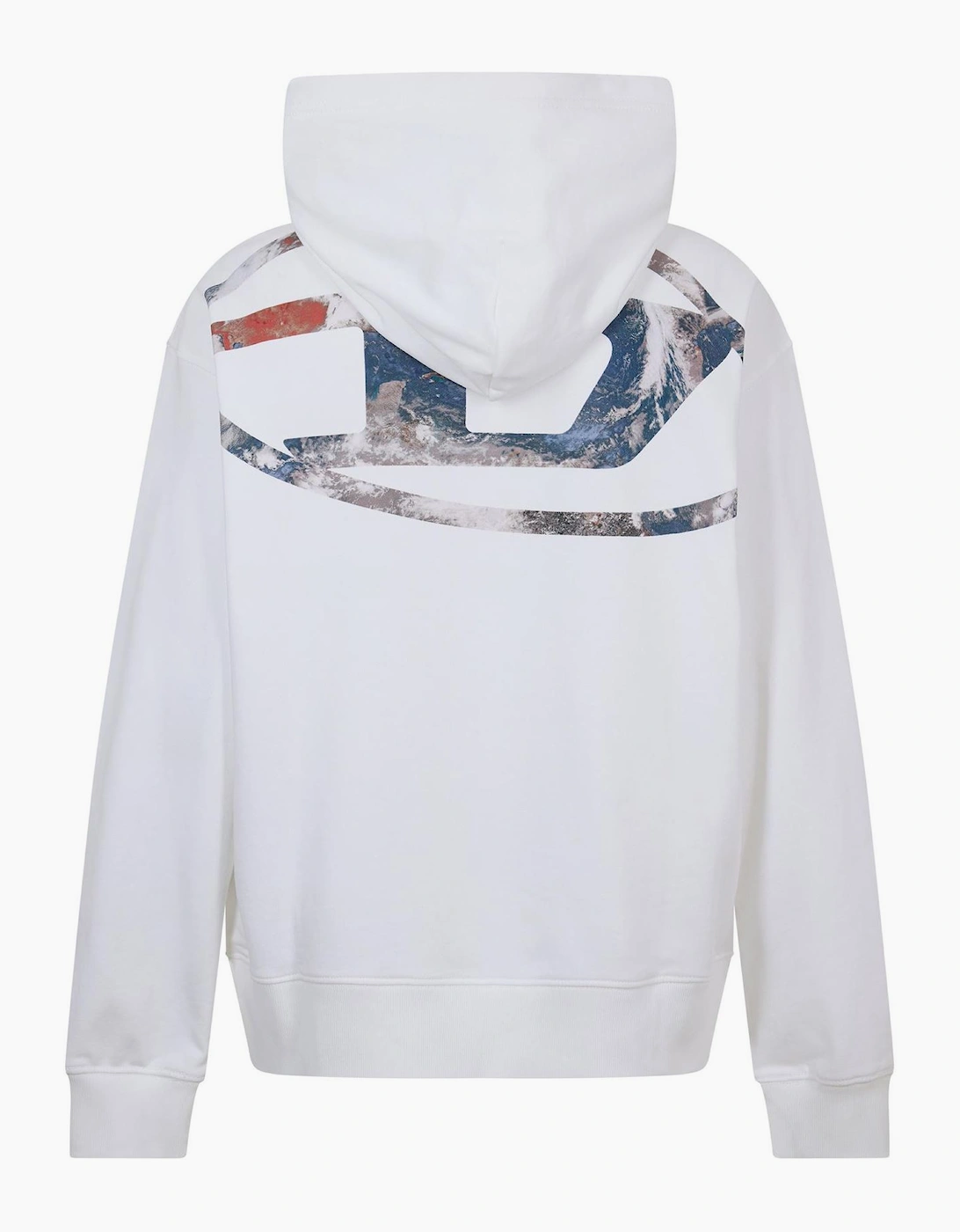 Hooded Neck Drop Shoulder Sweatshirt