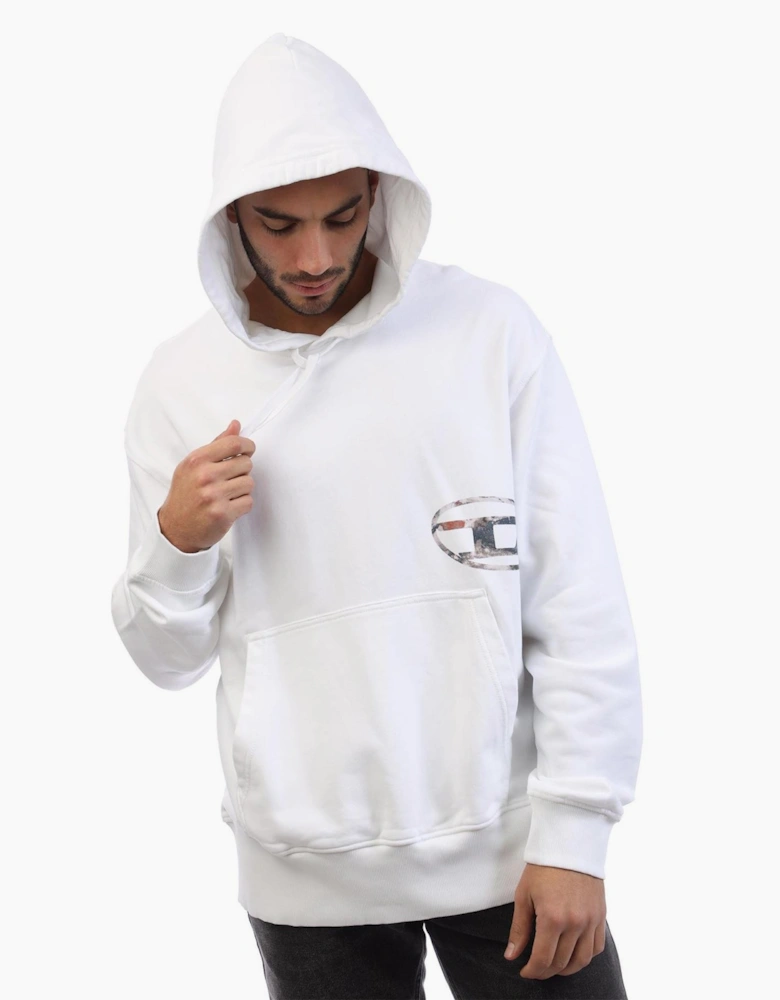 Hooded Neck Drop Shoulder Sweatshirt