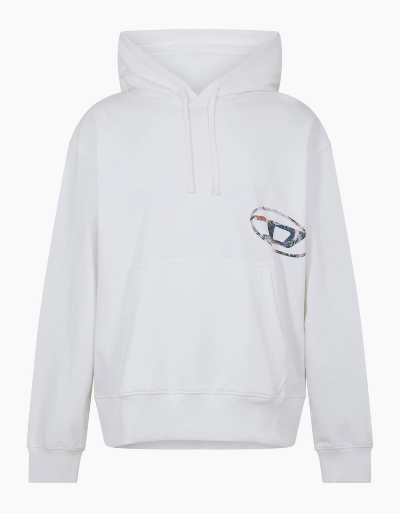 Hooded Neck Drop Shoulder Sweatshirt