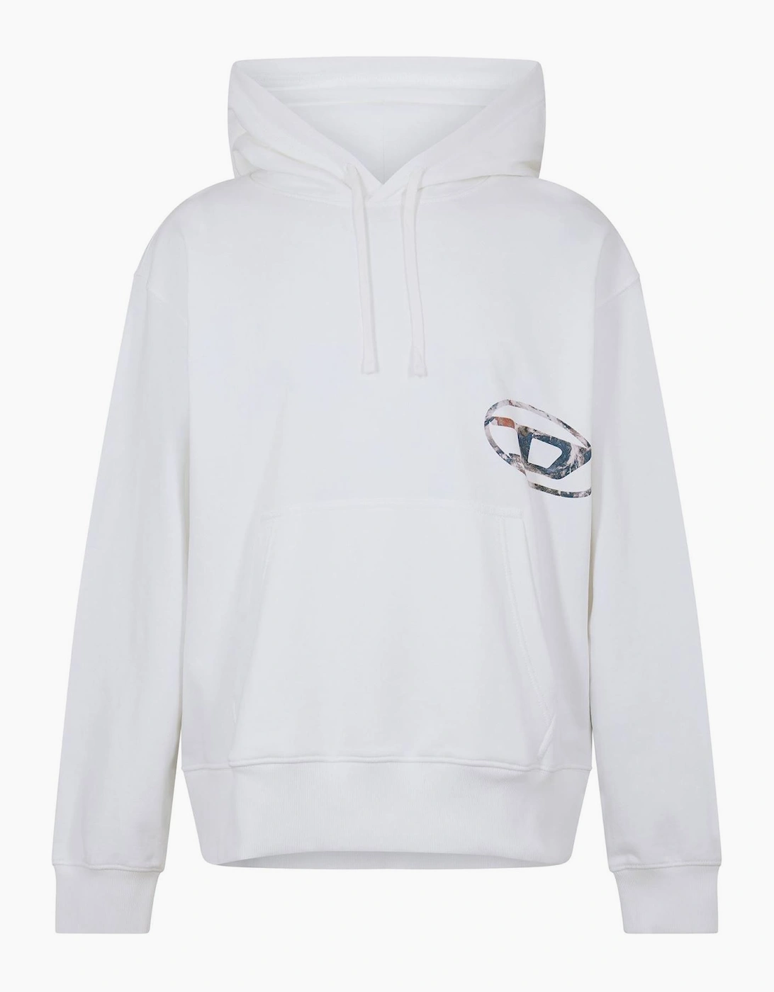 Hooded Neck Drop Shoulder Sweatshirt