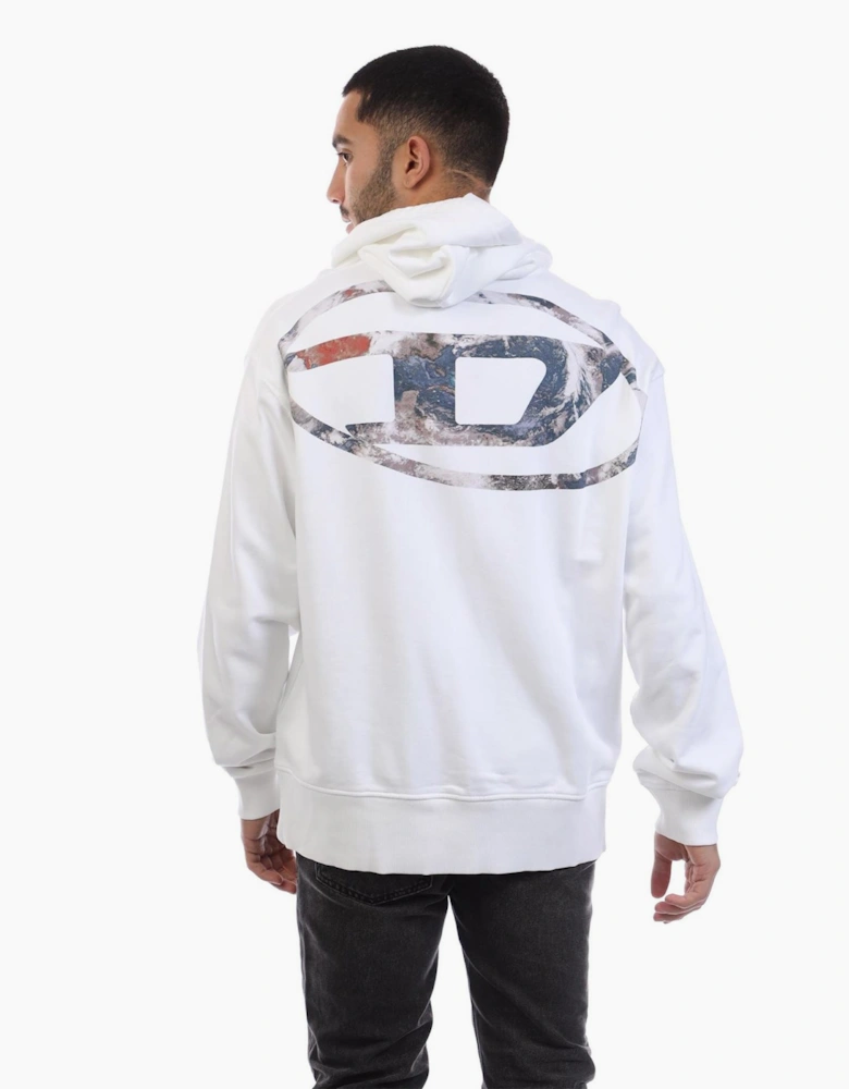 Hooded Neck Drop Shoulder Sweatshirt