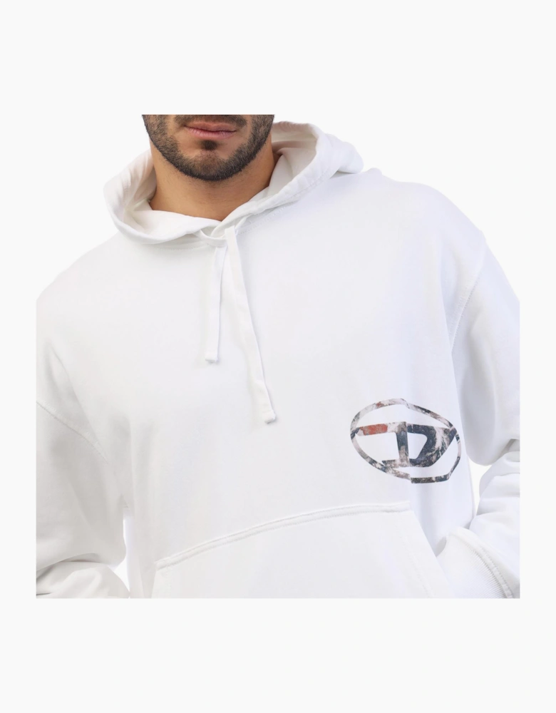 Hooded Neck Drop Shoulder Sweatshirt