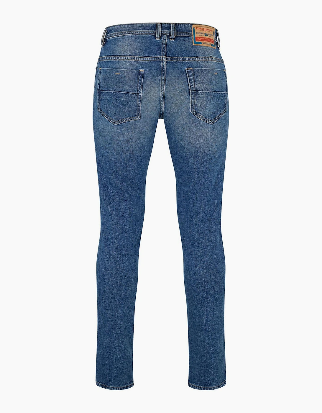 Mid Rise Straight Leg Jeans
