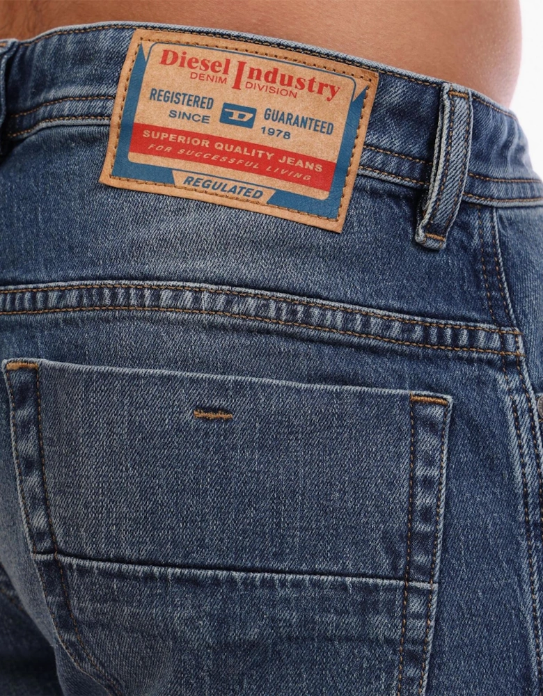 Mid Rise Straight Leg Jeans