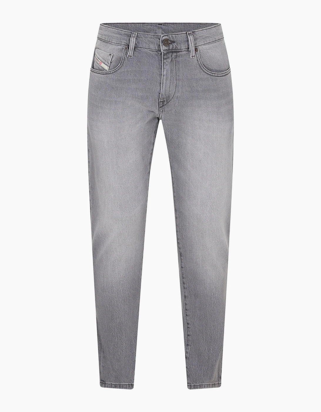 Diesel Men's Grey Five Pocket Straight Leg Jeans - Size 30/32