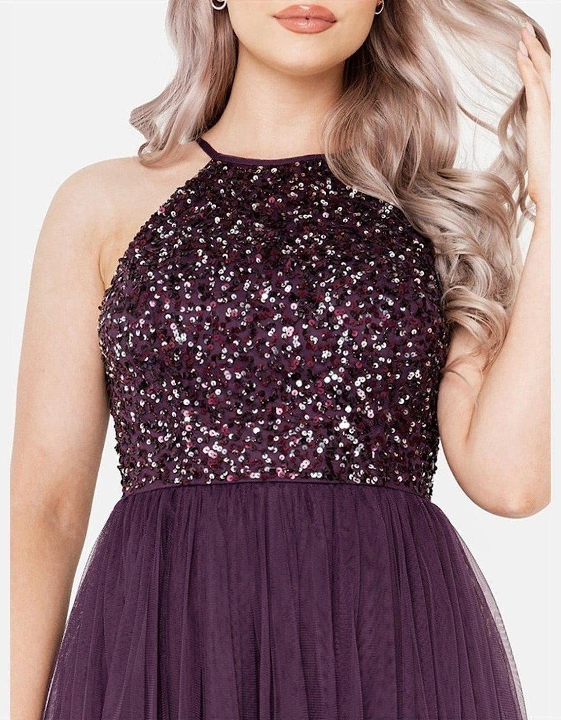 V-Neck Short Sleeve Midi Dress
