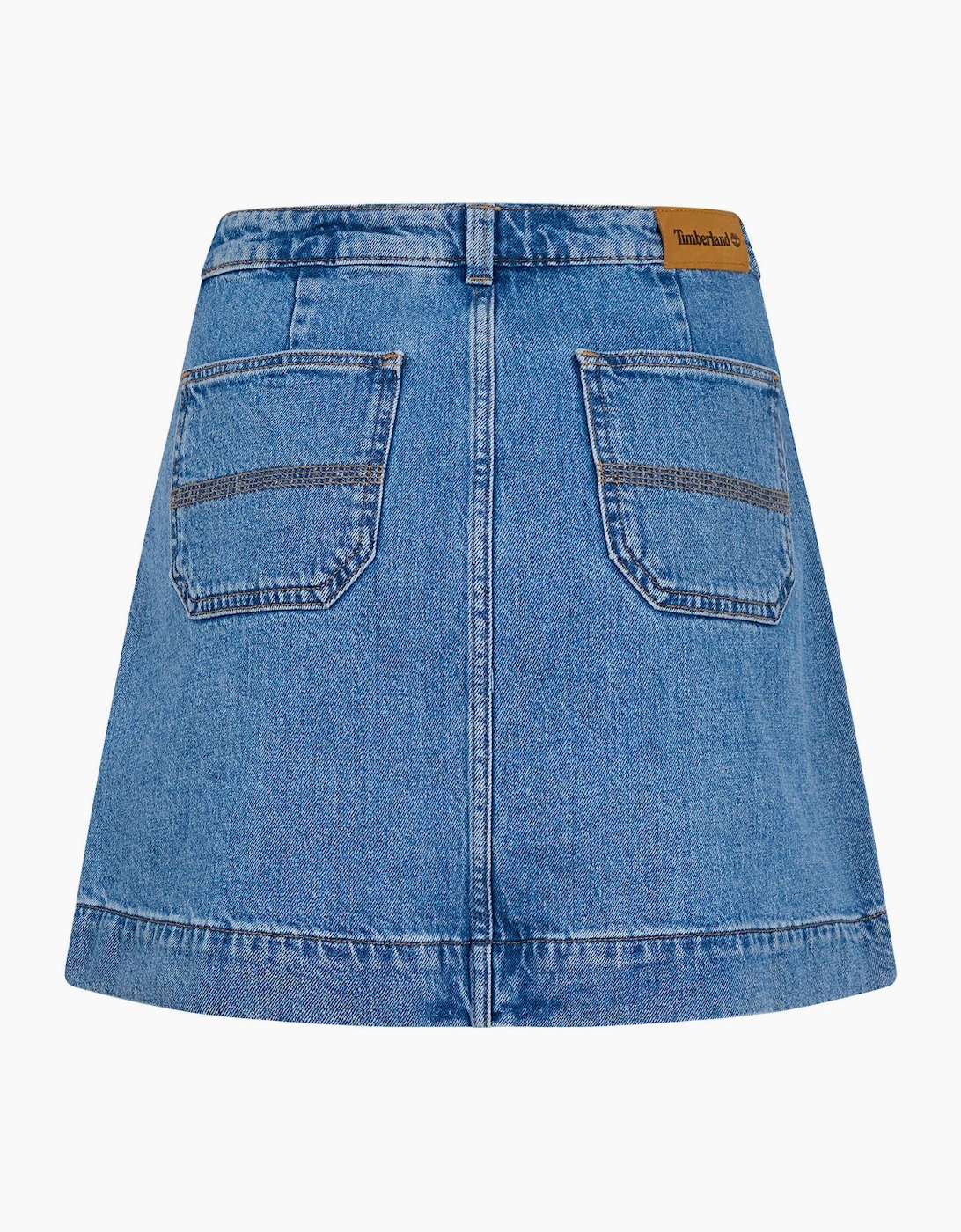 Refibra Denim Skirt Mid Blue