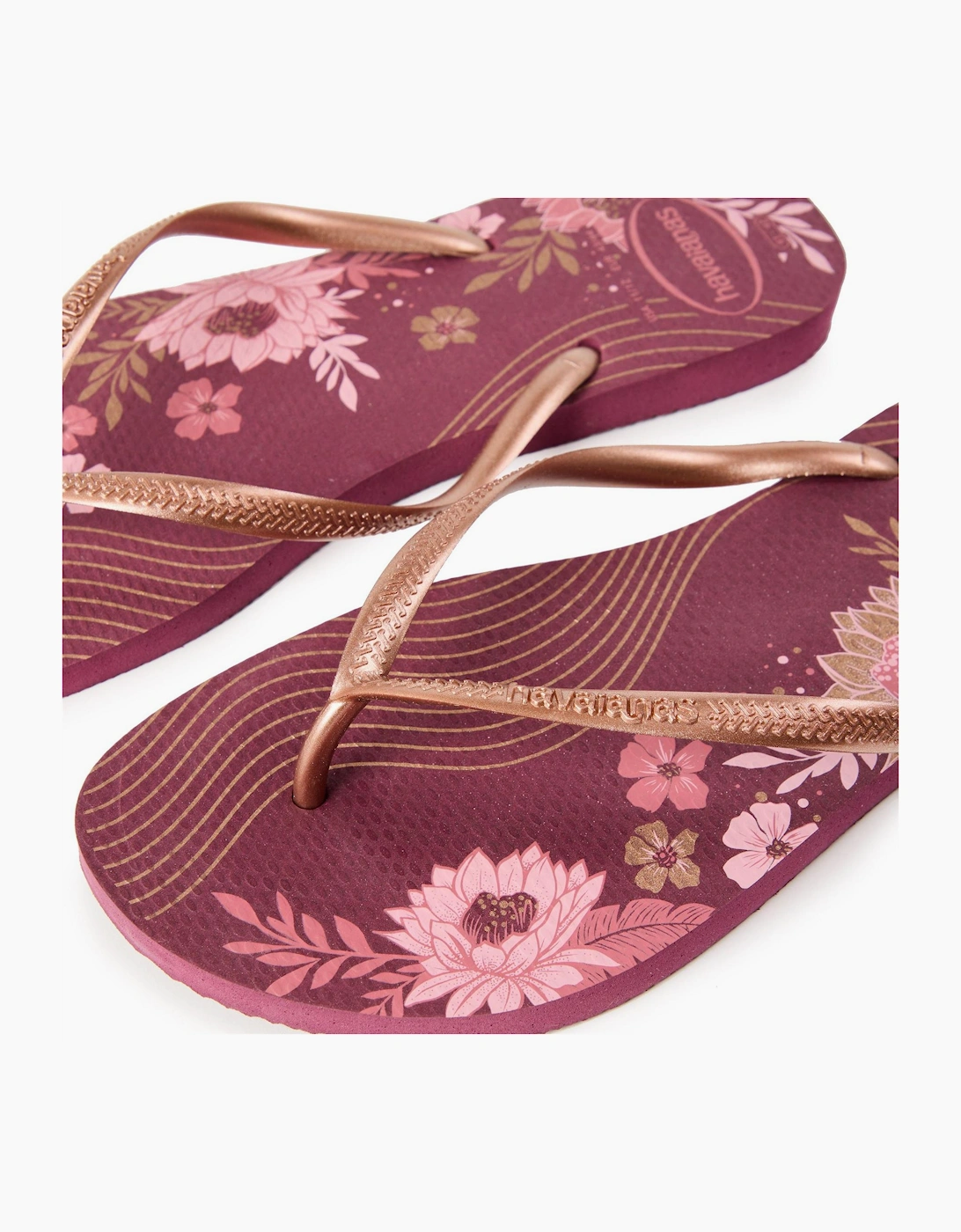 Solid Patterned Thong Toe Flip Flops