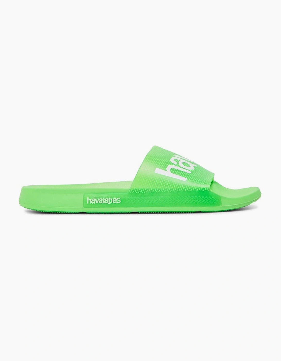 Logo Print Open Toe Slip on Slides