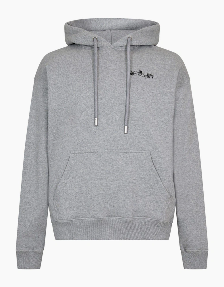 Flower Arrow Hooded Neck Long Sleeve Sweatshirt