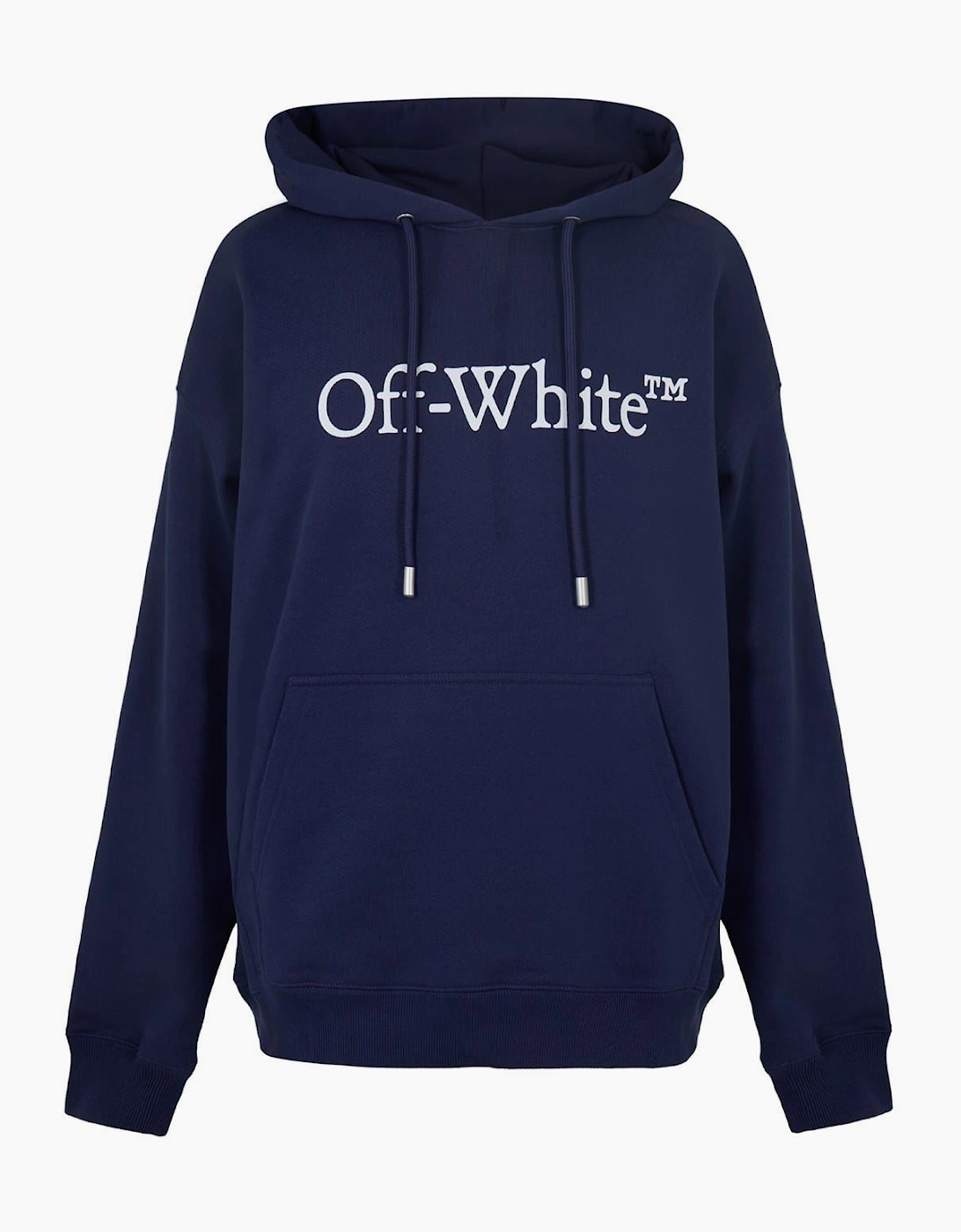 Off-White OFF-WHITE Men's Oversize Hooded Neck Long Sleeve Sweatshirt - Navy