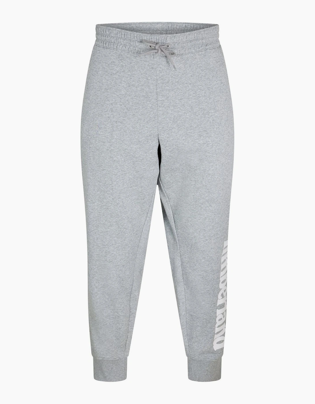 Drawstring Lettering Ribbed Cuff Joggers